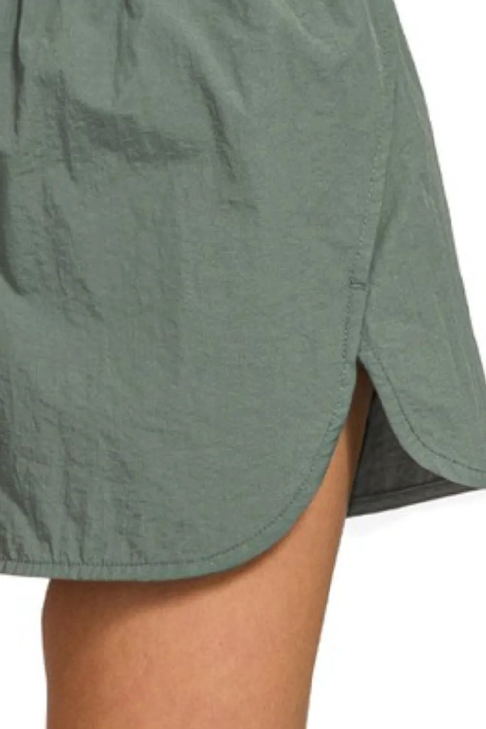 Smocked Waist Windbreaker Running Shorts – Lightweight & Stylish