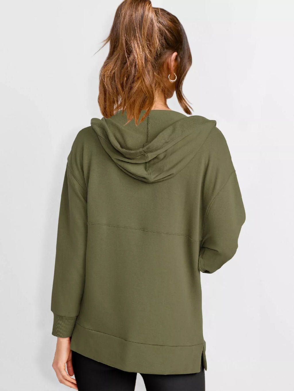 Drawstring Kangaroo Pocket Long Sleeve Hoodie – Cozy Casual Layer