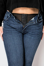Artemis Vintage Corset Plus Super Skinny Jeans Flattering Fit with Sculpted