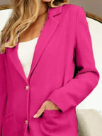 Single Breasted Blazer with Patch Pockets – Classic Polished Style