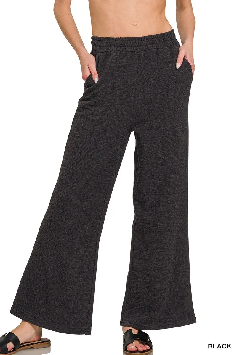 Zenana Cotton Slub Wide Leg Pants – Relaxed, Chic & Comfortable