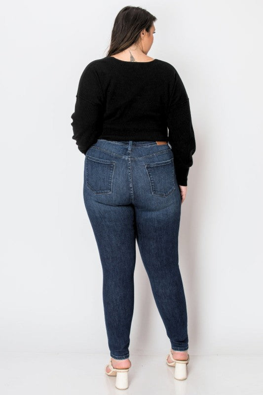 Artemis Vintage Corset Plus Super Skinny Jeans Flattering Fit with Sculpted