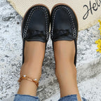 Weave Wedge Heeled Loafers – Comfortable Chic Everyday Shoes