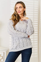 Cable-Knit Hooded Sweater – Cozy, Classic & Perfect for Winter
