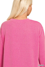 Zenana Raised Rib Round Neck Long Sleeve Top – Timeless Everyday Essential