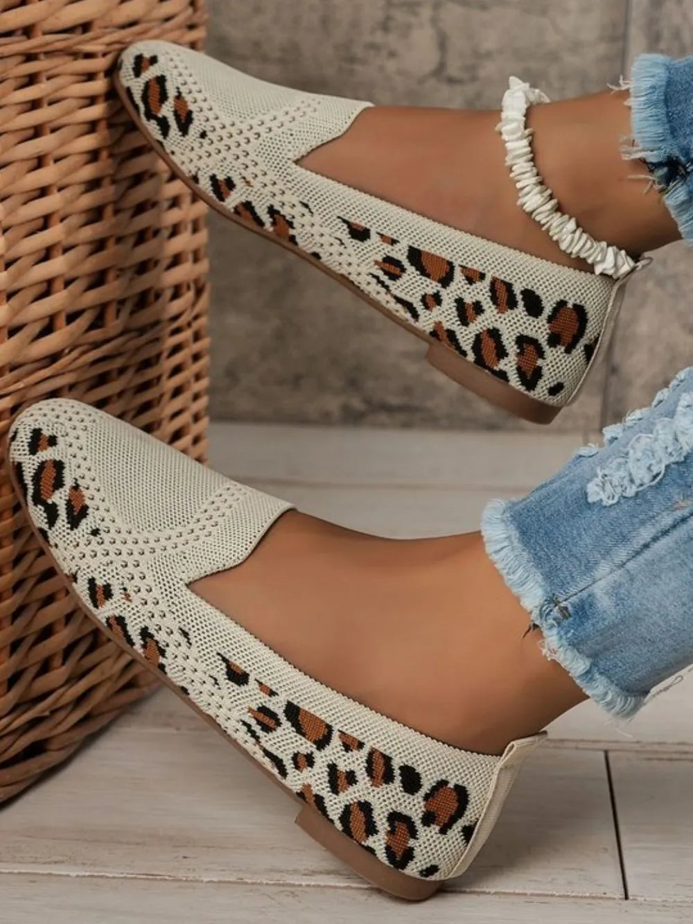 Square Toe Flat Slip-Ons – Chic Comfortable Everyday Shoes