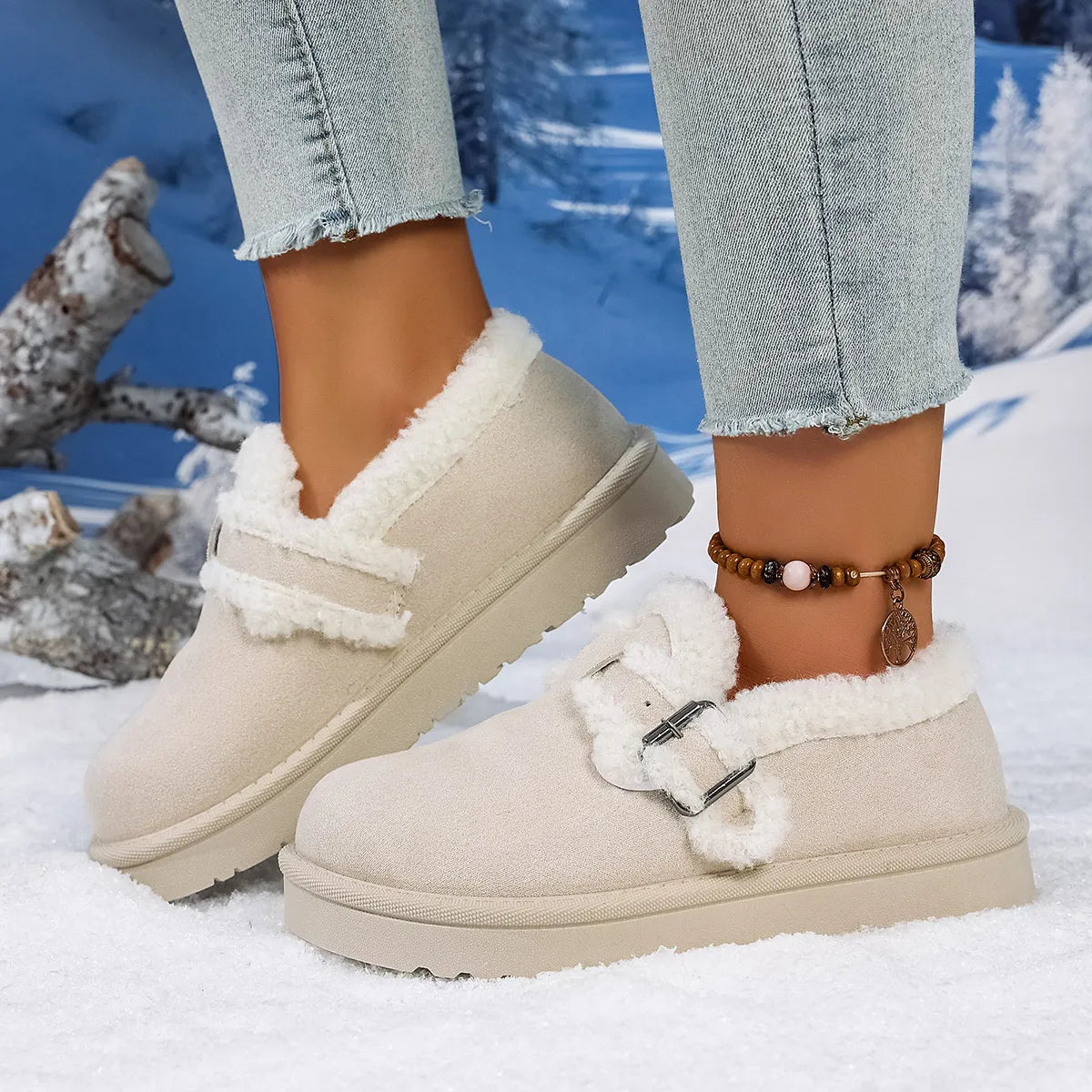 Round Toe Platform Ankle Boots – Stylish Elevated Everyday Wear
