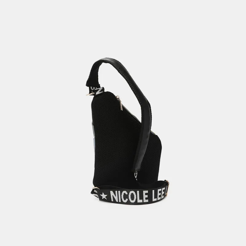 Nicole Lee Vegan Leather Leopard & Lip Crossbody – Bold, Chic & Compact