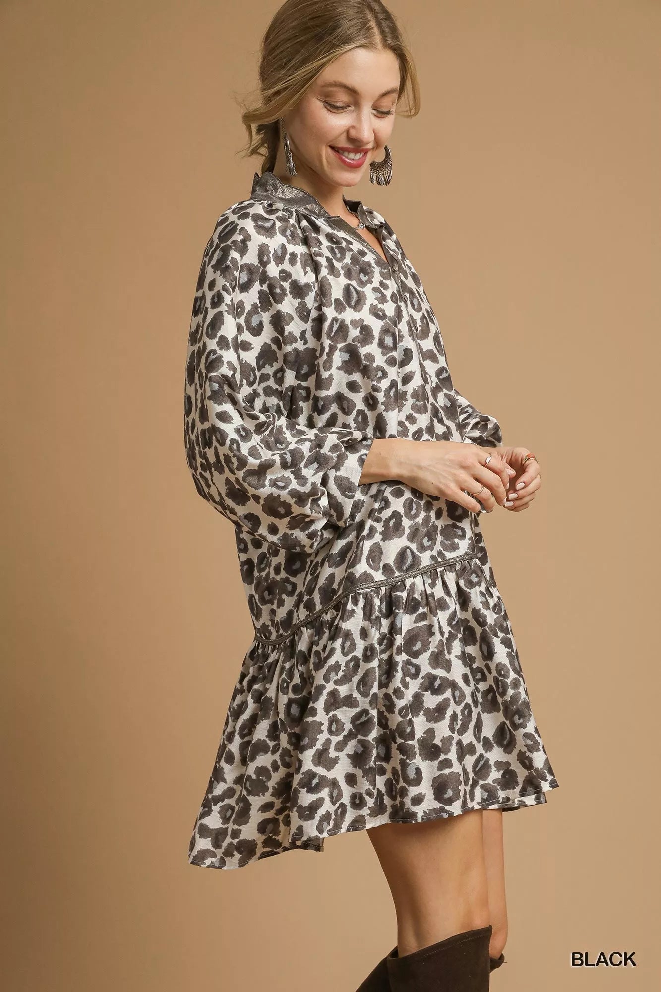 Leopard Print Tiered Mini Dress | Trendy Women’s Casual & Party Outfit