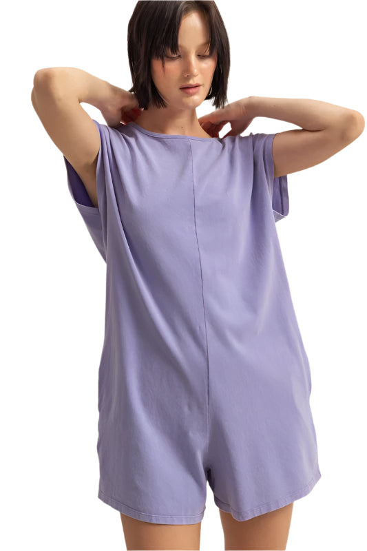 HYFVE Round Neck Cap Sleeve Relaxed Fit Breezy Romper
