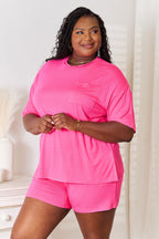 Stretchy Half-Sleeve Top & Shorts Set – Comfy, Flattering & Versatile