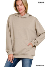 Oversized Scuba Hoodie with Kangaroo Pocket – Cozy & Trendy Fit