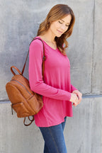 V-Neck Long Sleeve Top – Classic, Flattering & Versatile