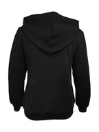 Texture Zip-Up Hoodie with Drawstring – Casual Everyday Layer