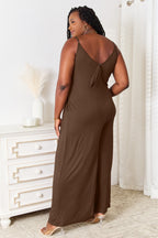 Spaghetti Strap Tied Wide-Leg Jumpsuit – Chic & Flattering Style