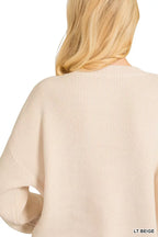 Zenana American Flag Sweater – Classic Crew Neck Patriotic Knit