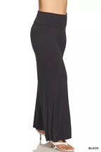 Zenana Plus Size Fold Over Waist Pants – Comfy Full Size Wide Leg Fit