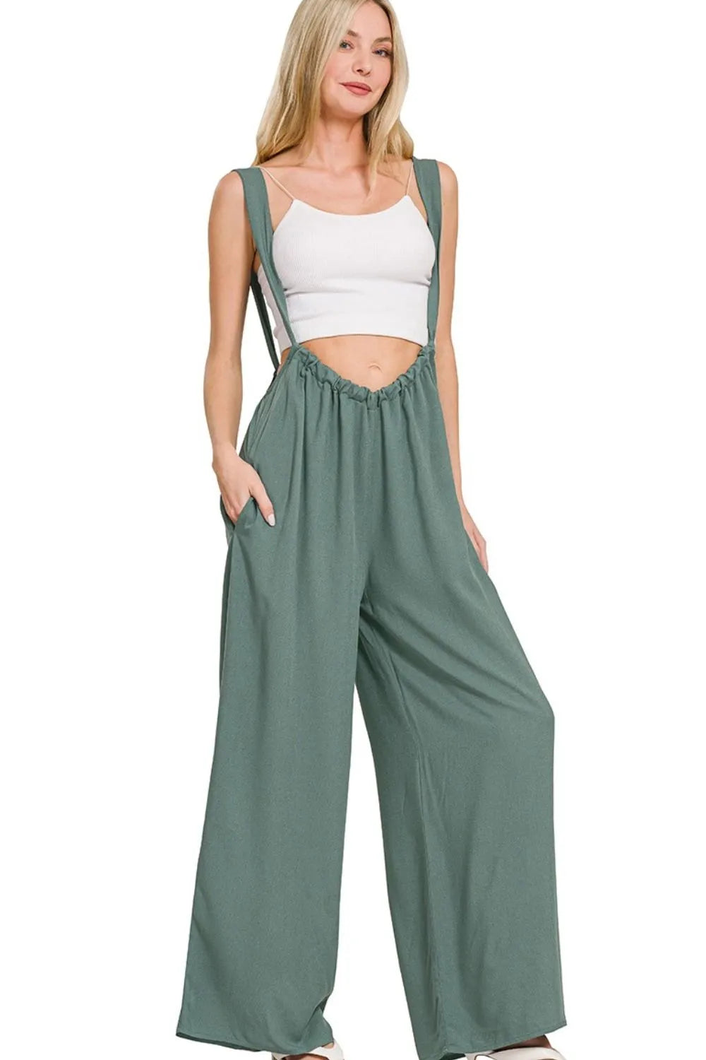 Ash Jade Wide-Leg Jumpsuit – Bold, Comfy & Flattering All Day