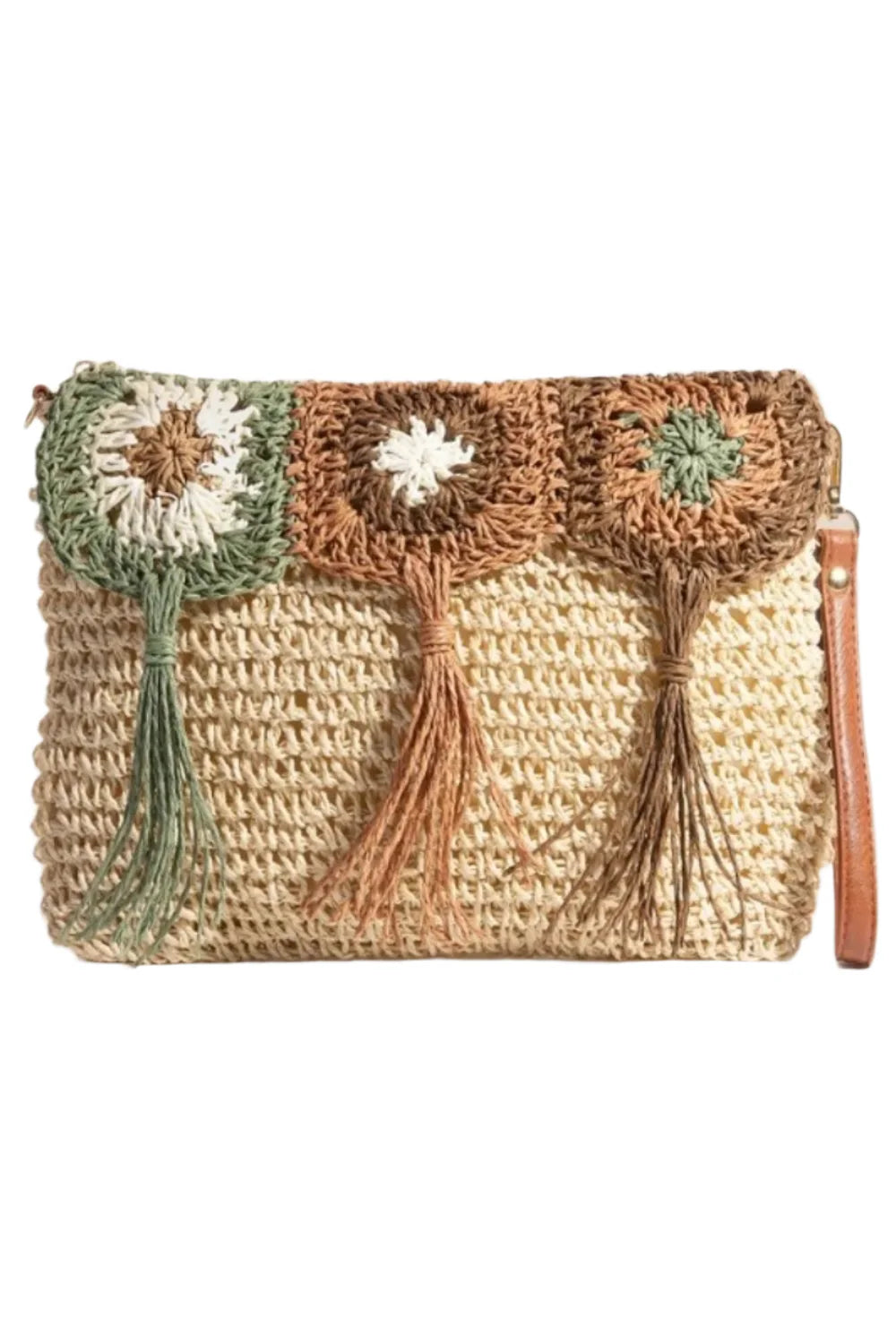 Fame Intricate Tassel Braided Crossbody Bag