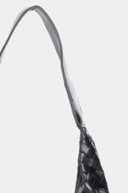 Fame Woven Faux Leather Tote Bag Chic Textured Everyday Ready