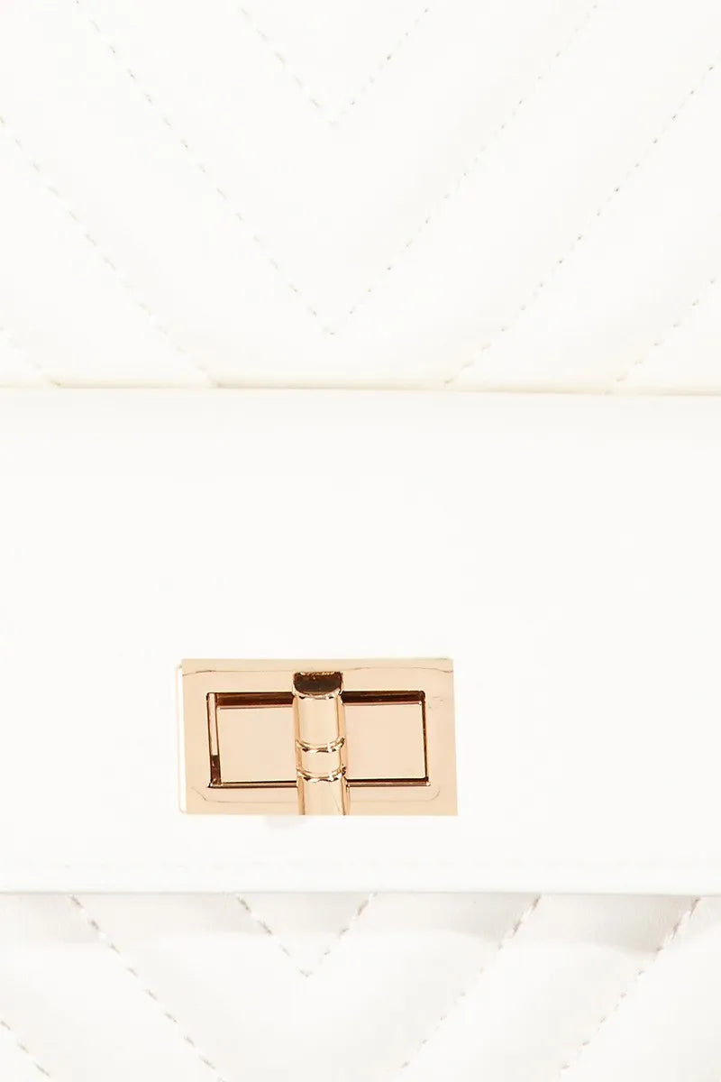 Faux Leather Sling Bag – Fame Cushioned Crossbody Chic Purse