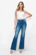 High Rise Bootcut Jeans – Distressed, Flattering & All-Day Comfort