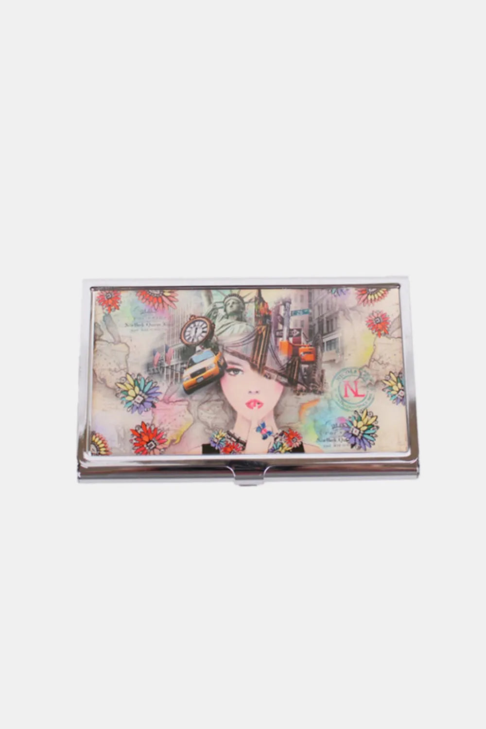 Nicole Lee Metallic Business Card Case – Signature Print & Pocket Protection