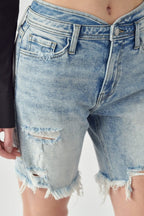 Artemis Vintage High Rise Bermuda Shorts – Tulip Waistband Style