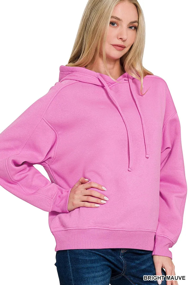 Zenana Relaxed Fit Fleece Pullover Hoodie – Cozy Everyday Style