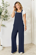 Wide Strap Overalls with Pockets – Relaxed Fit & Everyday Style