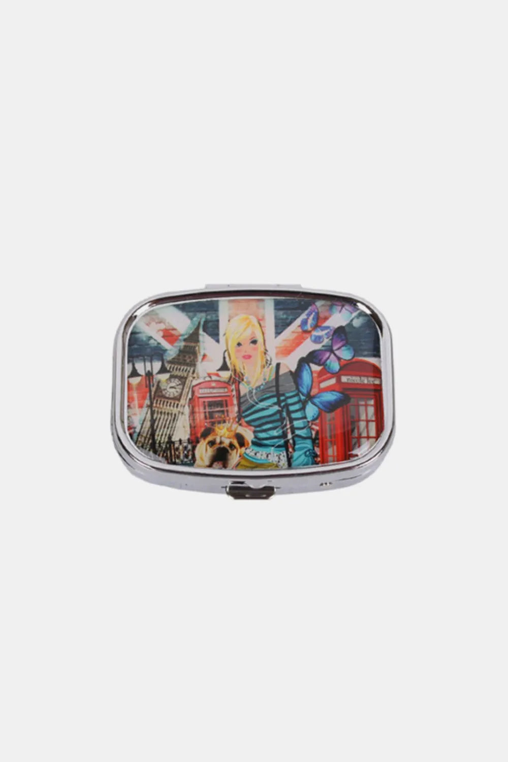 Nicole Lee Metallic Rectangular Pill Case – Chic & Secure Storage