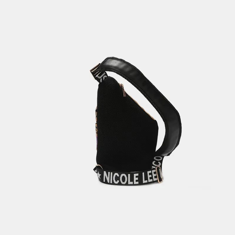 Nicole Lee Vegan Leather Leopard & Lip Crossbody – Bold, Chic & Compact