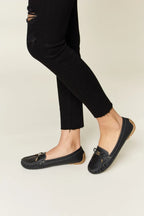 Forever Link Women's Slip-On Bow Loafers – Casual Comfort Ballet Flats