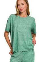 Green Sparkle Loungewear Set – Glamorous, Comfy & Stylish