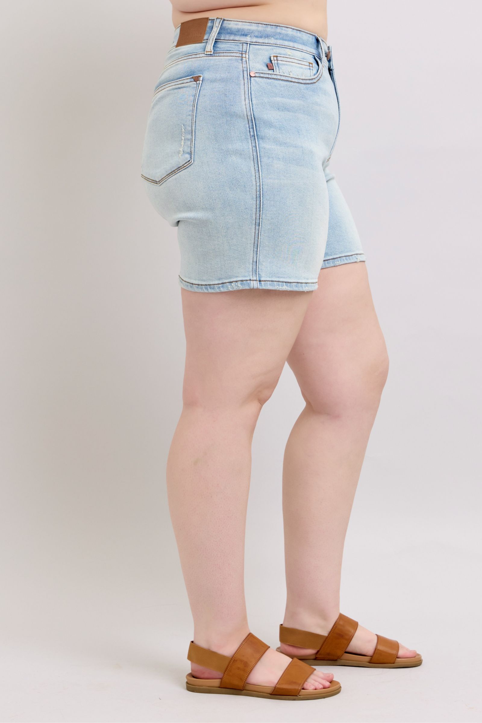 Judy Blue 2 Button Denim Shorts with Pockets