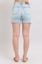 Judy Blue 2 Button Denim Shorts with Pockets