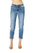 Cuffed Hem Slim Jeans