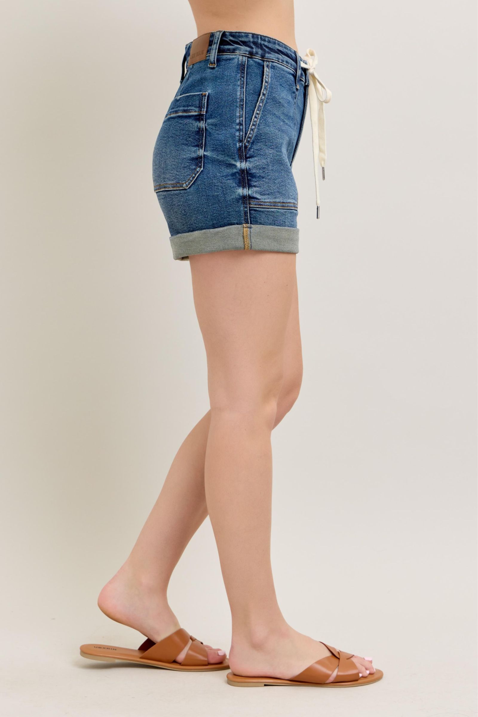 Judy Blue High Rise Cuff Denim Shorts