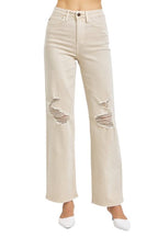 Judy Blue High Waist Distressed Wide Leg Jeans