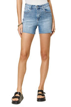 High Waist Rhinestone Denim Shorts