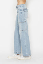 Judy Blue High Waist Straight Cargo Jeans