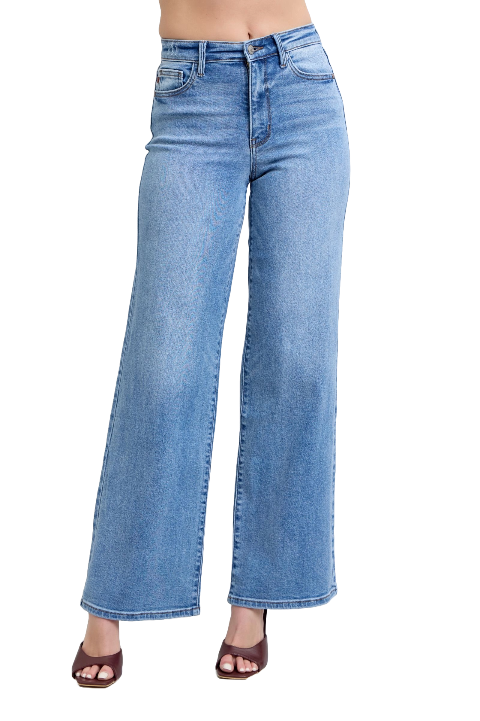Judy Blue Wide Leg Jeans with Pockets