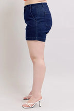 Judy Blue Women's High Waist Denim Shorts Plus Size