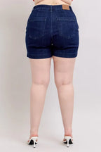 Judy Blue Women's High Waist Denim Shorts Plus Size