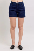 Judy Blue Women's High Waist Denim Shorts Plus Size