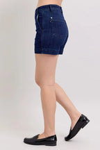 Judy Blue Women's High Waist Denim Shorts Plus Size