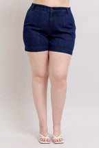 Judy Blue Women's High Waist Denim Shorts Plus Size