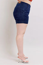 Judy Blue Women's High Waist Denim Shorts Plus Size