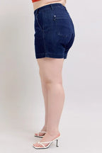 Judy Blue Women's High Waist Denim Shorts Plus Size
