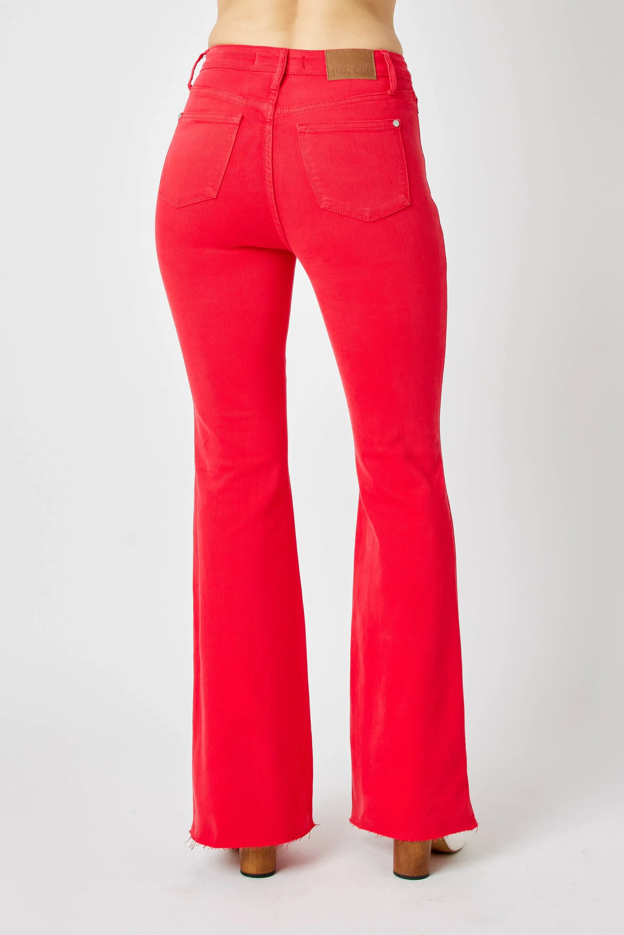Judy Blue Women's Hw Tummy Control Garment Dyed Flare Jeans Plus Size